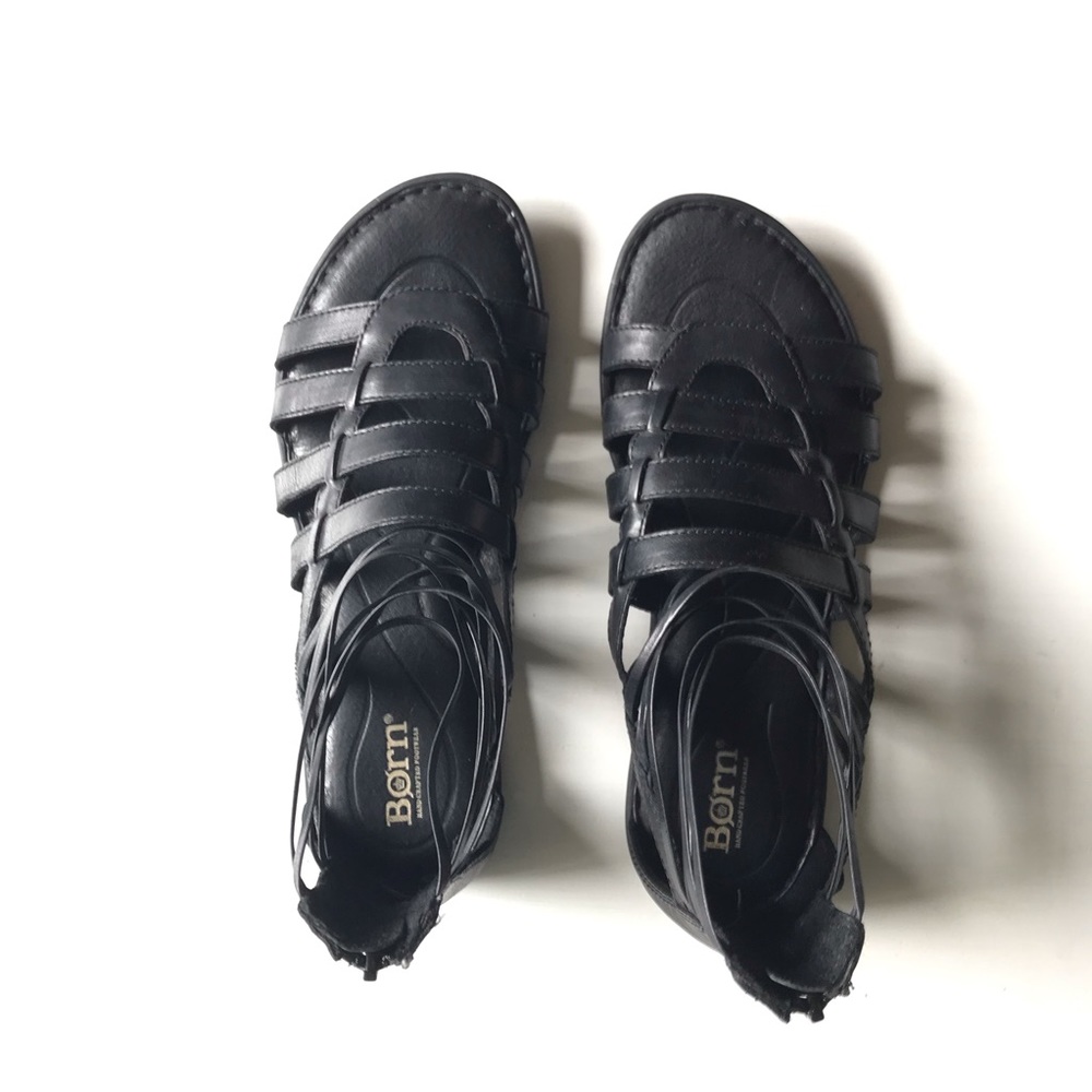 COPY - Born - Angeles Black Gladiator Sandals